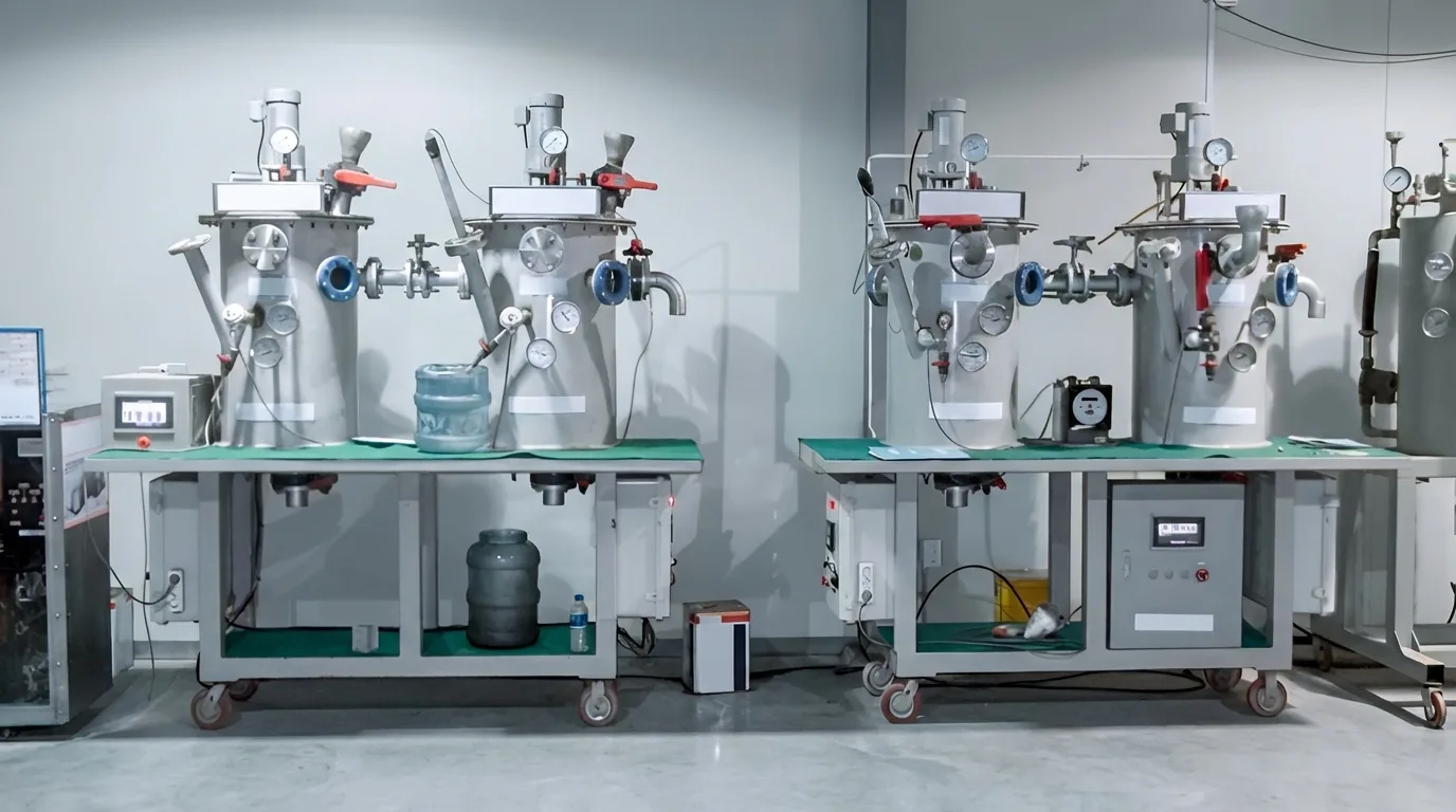 Anaerobic digester pilot test equipment